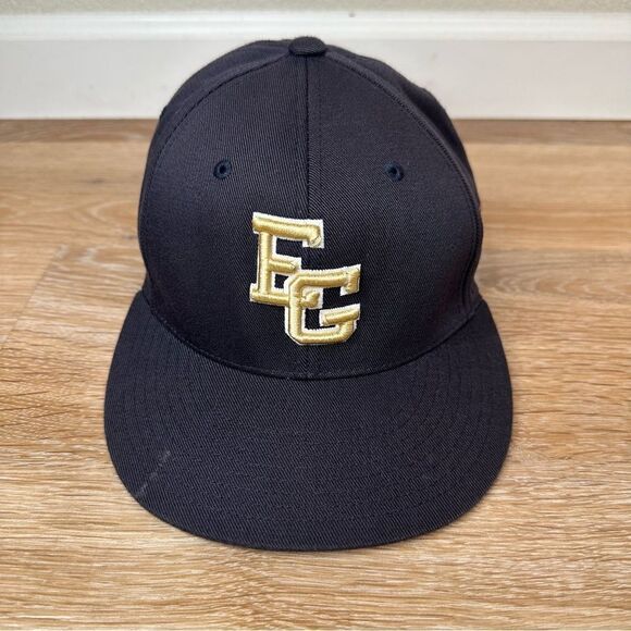 EG Cal Ripken Navy Blue Baseball Fitted Hat, Size 6 7/8- 7 3/8 - Picture 1 of 12